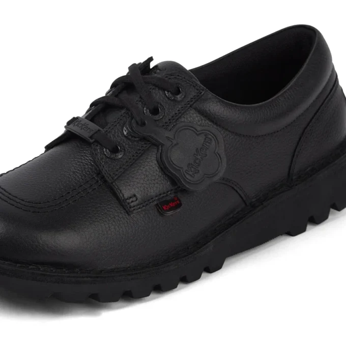 Kick Lo Tab leren schoenen voor volwassen heren, zwart