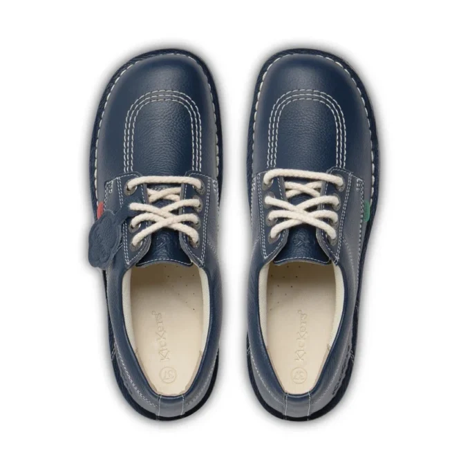 Kick Lo voor volwassenen, unisex, leer, marineblauw