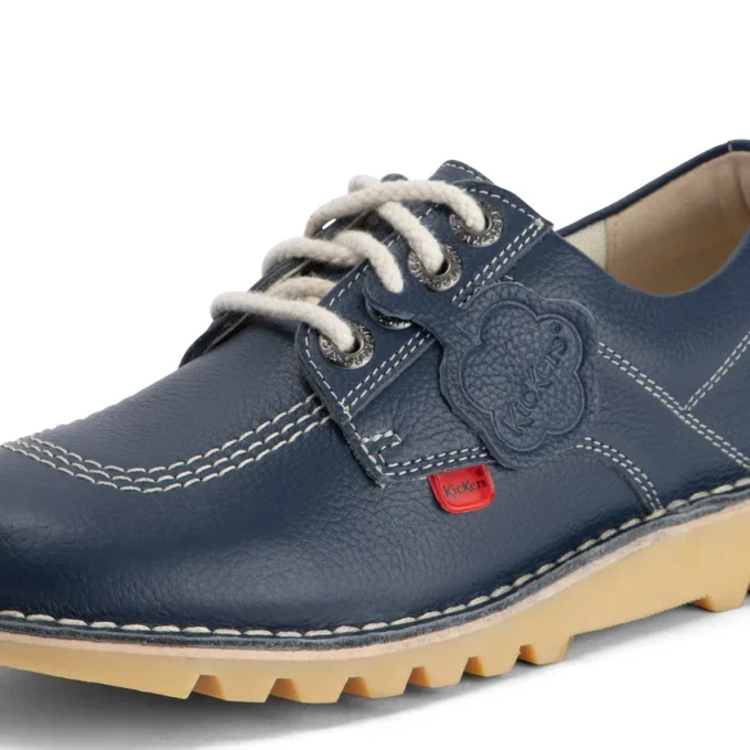 Kick Lo voor volwassenen, unisex, leer, marineblauw