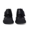 Kick Mid Scuff voor jongens, leer, zwart