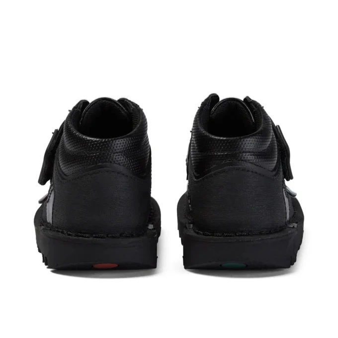 Kick Mid Scuff voor jongens, leer, zwart