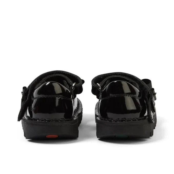 Kick Mj Bow voor babymeisjes, lakleder, zwart