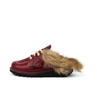 Kick Mule Fur Mains Red voor volwassenen, unisex