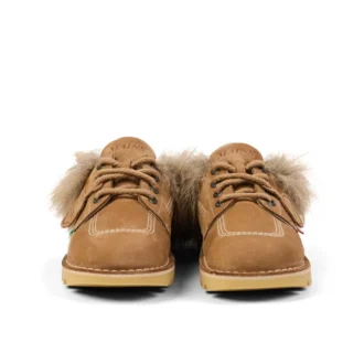 Kick Mule Fur Mains Tan voor volwassenen, unisex