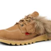 Kick Mule Fur Mains Tan voor volwassenen, unisex