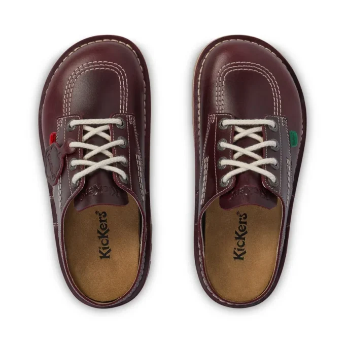 Kick Mule voor volwassenen, unisex, donkerrood