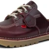 Kick Mule voor volwassenen, unisex, donkerrood