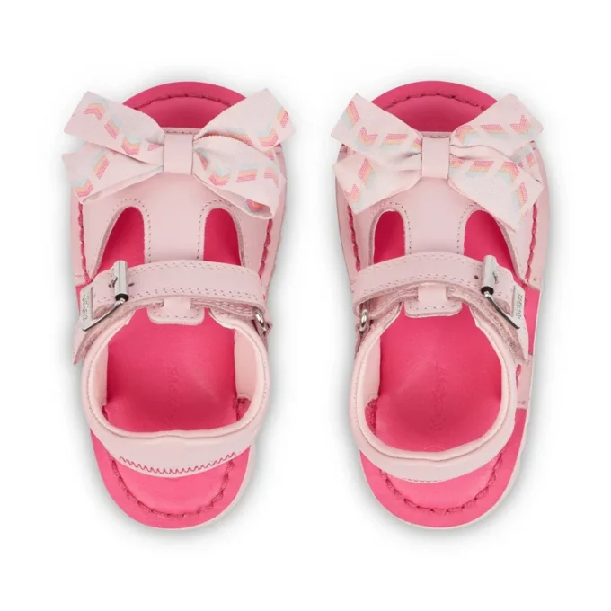 Kick Sandal voor babymeisjes, leer, roze
