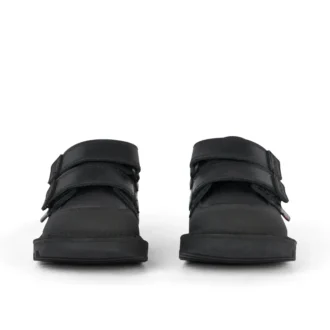 Kick Scuff Twin Leather Black voor kleine jongens