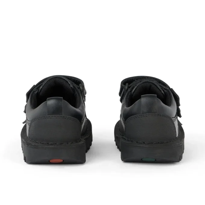Kick Scuff Twin Leather Black voor kleine jongens