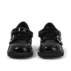 Kick T-Bar voor babymeisjes, Meadow, lakleder, zwart