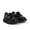 Kick T-Bar voor babymeisjes, Meadow, lakleder, zwart