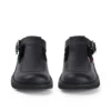 Kick T-Bar voor volwassen dames, leer, zwart