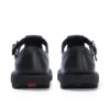 Kick T-Bar voor volwassen dames, leer, zwart