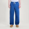 Kickers-broek met trekkoord en wijde pijpen voor volwassen heren, marineblauw