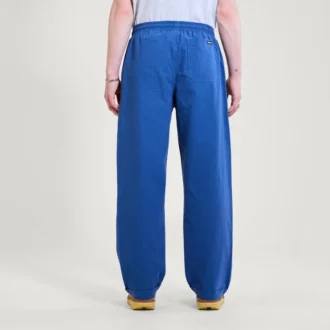 Kickers-broek met trekkoord en wijde pijpen voor volwassen heren, marineblauw