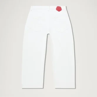 Kickers Classic Barrel Leg-jeans voor volwassen dames, wit