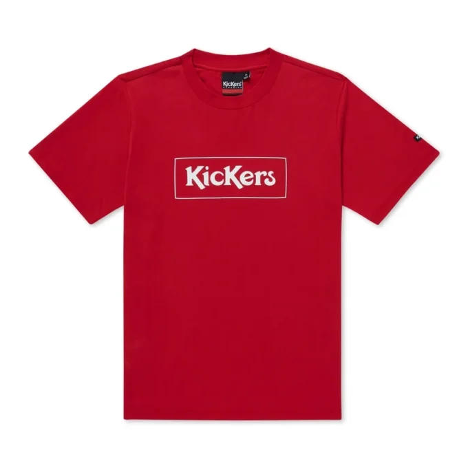 Kickers Classic Box T-shirt voor heren, rood Kickers Classic Box T-shirt voor heren, rood