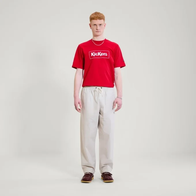 Kickers Classic Box T-shirt voor heren, rood Kickers Classic Box T-shirt voor heren, rood