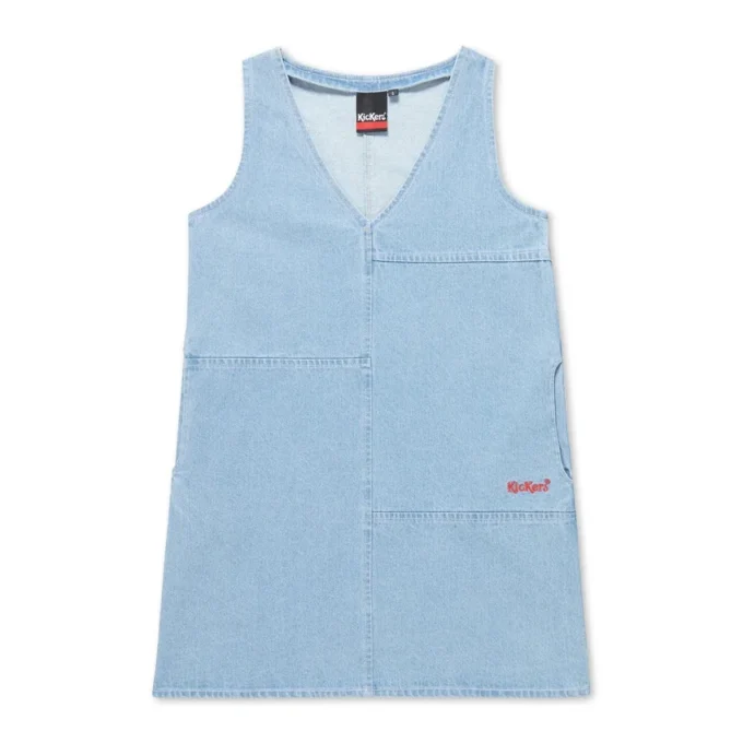 Kickers Classic Denim Mini-jurk voor volwassen dames, blauw
