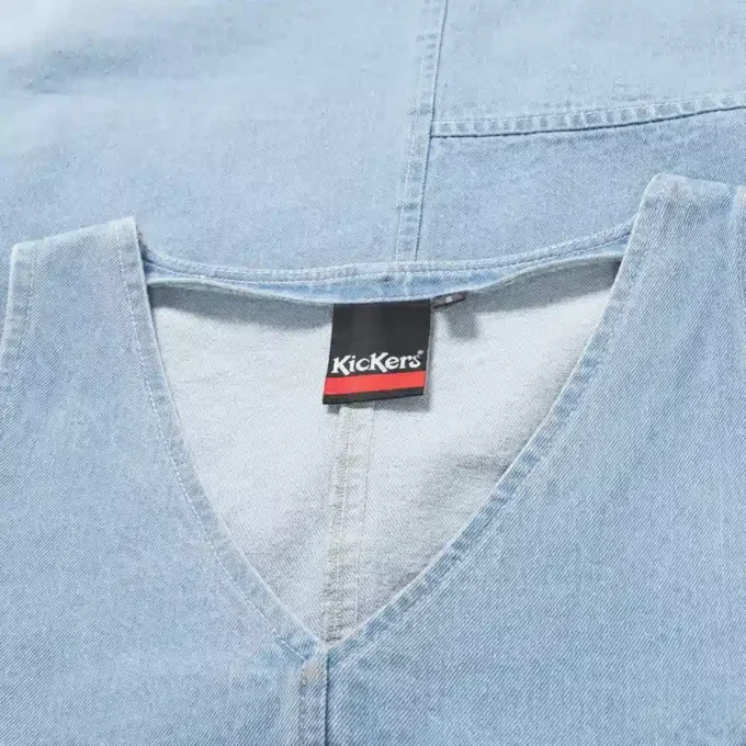 Kickers Classic Denim Mini-jurk voor volwassen dames, blauw