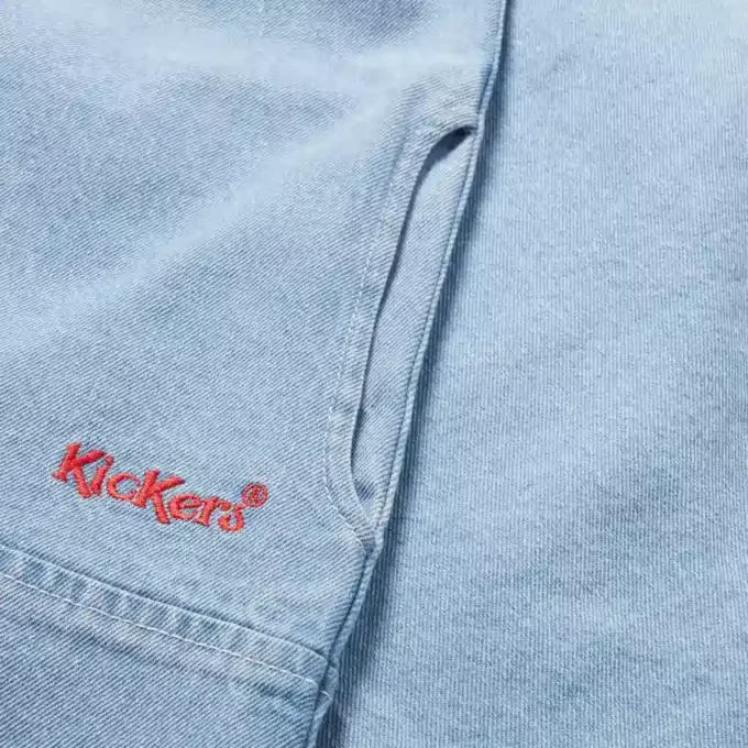 Kickers Classic Denim Mini-jurk voor volwassen dames, blauw