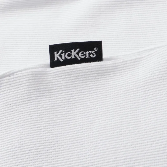 Kickers Classic geribbeld vest voor dames, wit