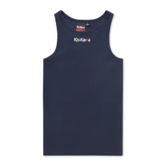 Kickers Classic geribbeld vest voor volwassen dames, marineblauw