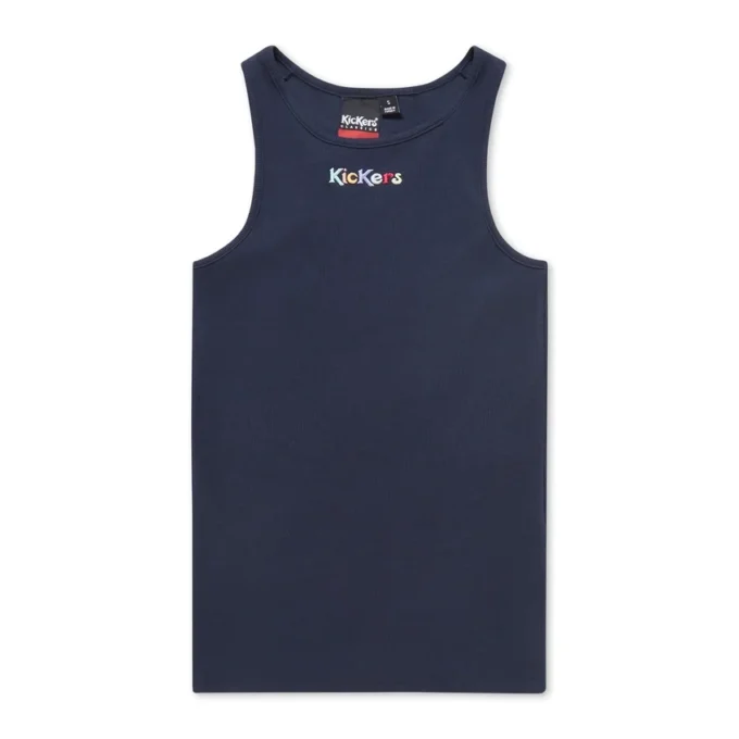 Kickers Classic geribbeld vest voor volwassen dames, marineblauw