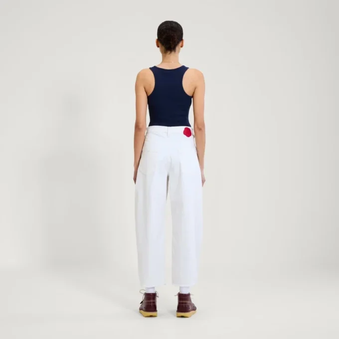 Kickers Classic geribbeld vest voor volwassen dames, marineblauw