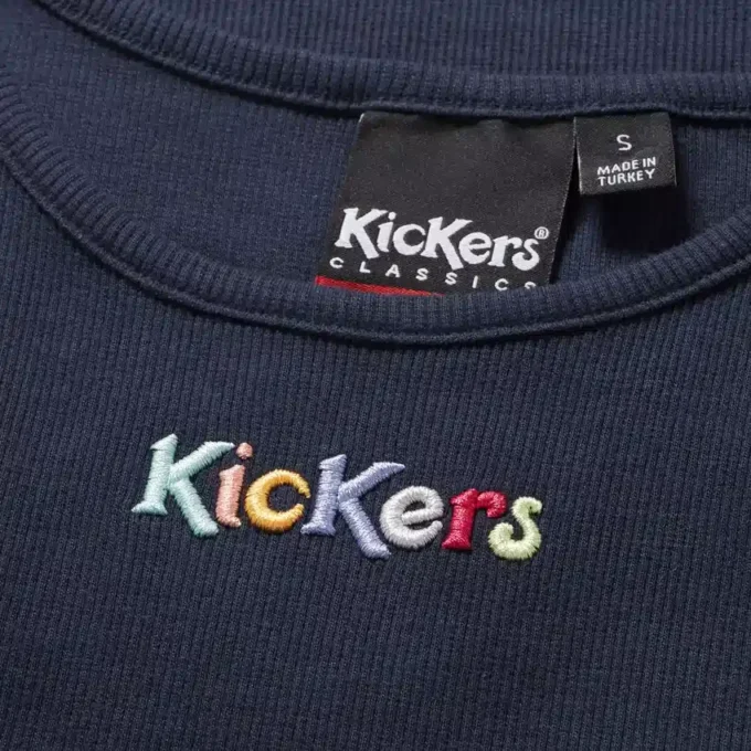 Kickers Classic geribbeld vest voor volwassen dames, marineblauw