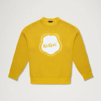 Kickers Classic Jacquard-trui voor volwassenen, unisex, geel