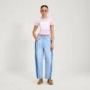 Kickers Classic lichtgewicht T-shirt voor volwassen dames, roze
