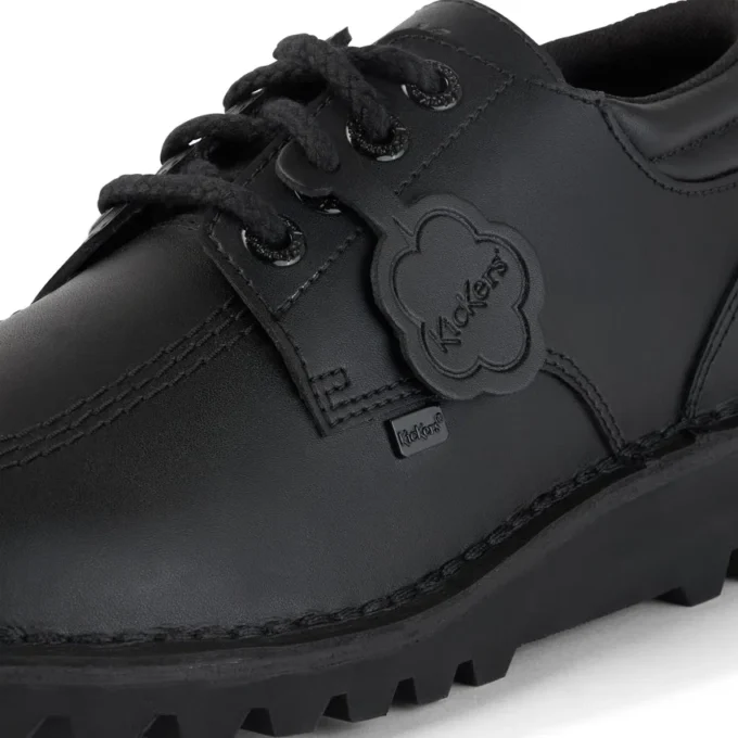 Kickers Classic Lo Padded Leather voor volwassen heren, zwart