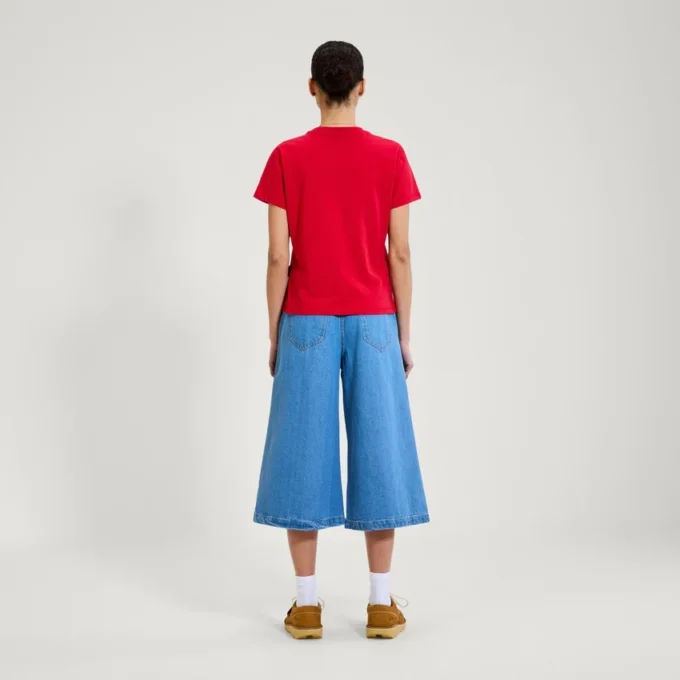 Kickers Classic Skinny T-shirt voor volwassen dames, rood