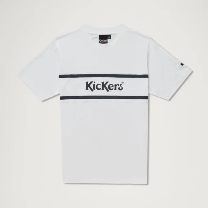 Kickers Classic T-shirt met korte mouwen voor volwassen heren, wit Kickers Classic T-shirt met korte mouwen voor volwassen heren, wit