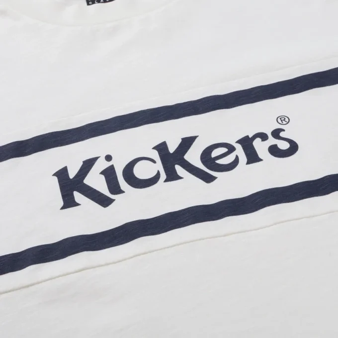 Kickers Classic T-shirt met korte mouwen voor volwassen heren, wit Kickers Classic T-shirt met korte mouwen voor volwassen heren, wit