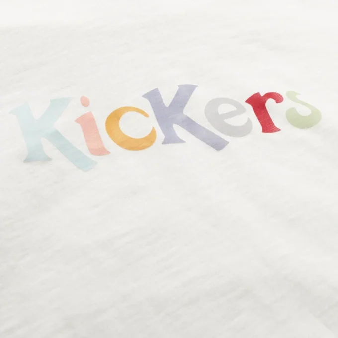 Kickers Classic T-shirt met ronde hals voor volwassen dames, wit