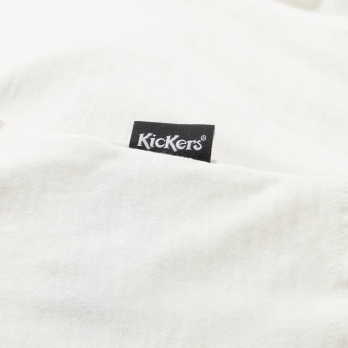 Kickers Classic T-shirt met ronde hals voor volwassen dames, wit