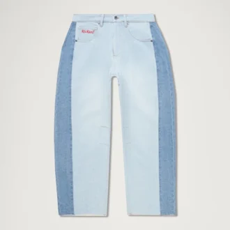Kickers Classic Wide Leg Barrel-jeans voor volwassen dames, blauw