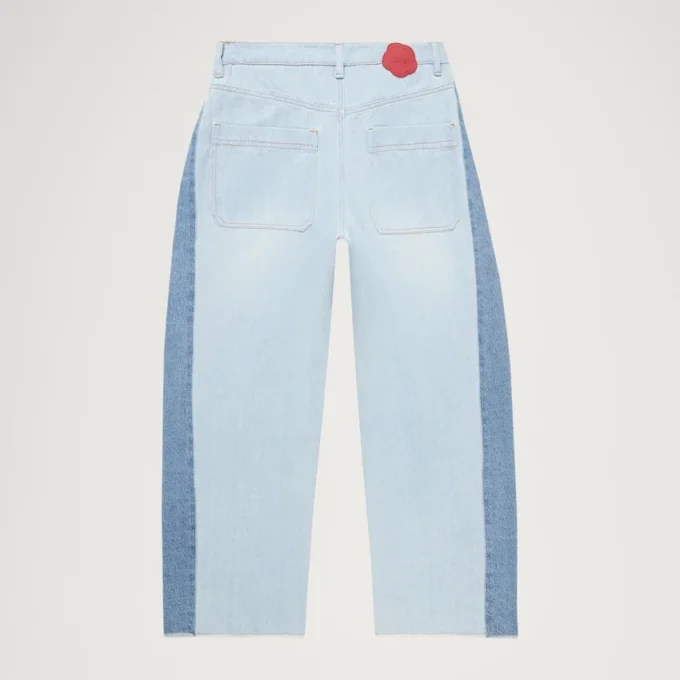 Kickers Classic Wide Leg Barrel-jeans voor volwassen dames, blauw