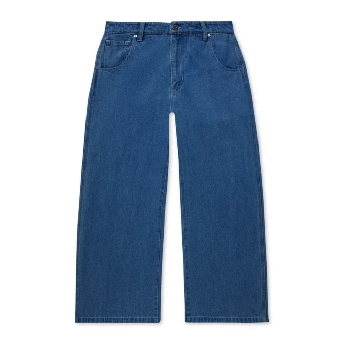 Kickers Classic Wijd Model Spijkerbroek Blauw voor Volwassen Dames Kickers Classic Wijd Model Spijkerbroek Blauw voor Volwassen Dames