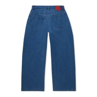 Kickers Classic Wijd Model Spijkerbroek Blauw voor Volwassen Dames