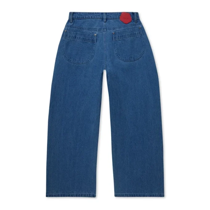 Kickers Classic Wijd Model Spijkerbroek Blauw voor Volwassen Dames Kickers Classic Wijd Model Spijkerbroek Blauw voor Volwassen Dames