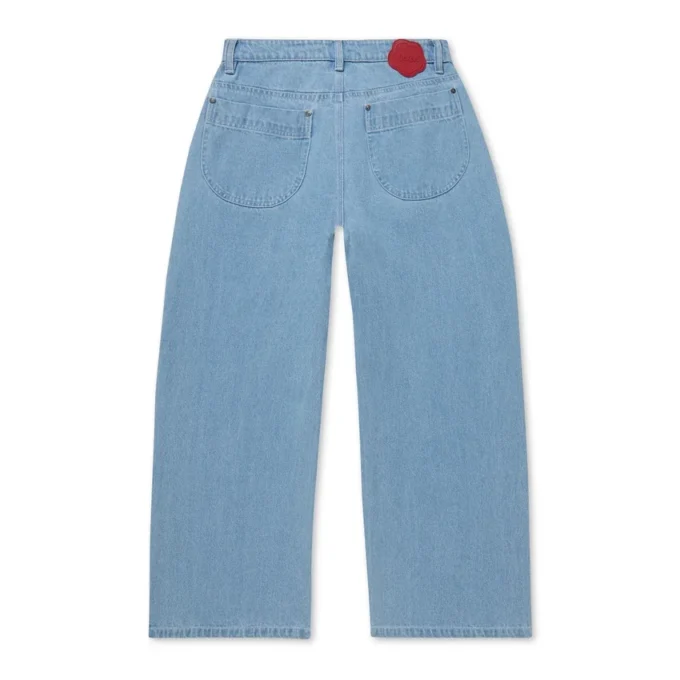Kickers Classic Wijd Model Spijkerbroek Blauw voor Volwassen Dames Kickers Classic Wijd Model Spijkerbroek Blauw voor Volwassen Dames