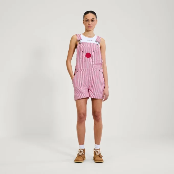 Kickers Classics korte tuinbroek voor volwassen dames, rood Kickers Classics korte tuinbroek voor volwassen dames, rood