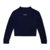 Kickers gebreid vest met boothals en wijde mouwen voor volwassen dames, marineblauw