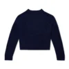 Kickers gebreid vest met boothals en wijde mouwen voor volwassen dames, marineblauw