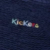 Kickers gebreid vest met boothals en wijde mouwen voor volwassen dames, marineblauw