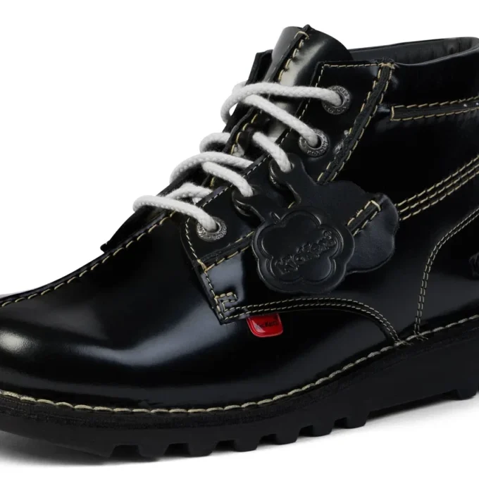 Kickers Kick Hi Central voor volwassenen, unisex, zwart